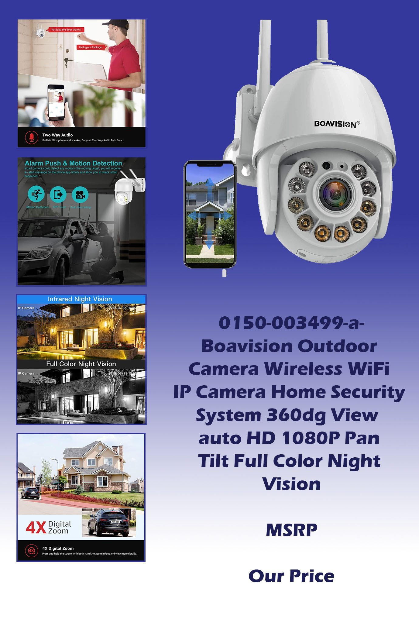 0150-003499-a-BOAVISION Outdoor Camera Wireless WiFi IP Camera Home Security System 360dg View  auto HD 1080P pan Tilt Full Color Night Vision copy