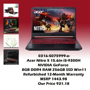 0316-5075999-a-Acer Nitro 5 15.6inModel-AN515-54-5812 UPC-753575612603 ASIN-B08BKVS2SFv-01 copy