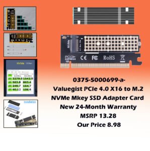 0375-5000699-a-Valuegist PCIe 4.0 X16 to M.2 NVMe Mkey SSD Adapter Card Model-x UPC-764470316053 ASIN-B0F7HQ6KH6_v copy
